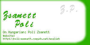 zsanett poli business card